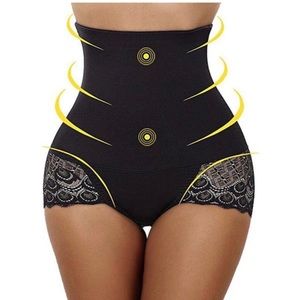 Black Corset Lace Panties Size Small